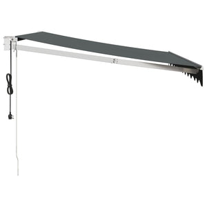 Automatisk uttrekkbar markise antrasitt 3x2,5 m