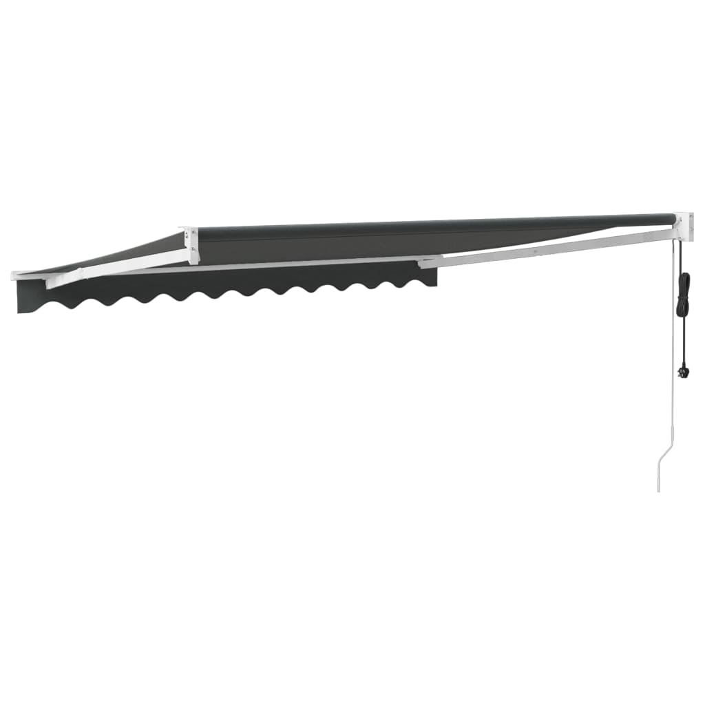 Automatisk uttrekkbar markise antrasitt 3x2,5 m