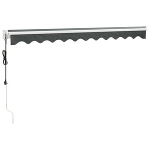Automatisk uttrekkbar markise antrasitt 3x2,5 m