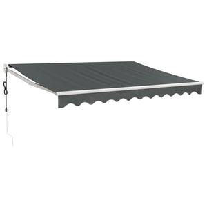 Automatisk uttrekkbar markise antrasitt 3,5x2,5 m