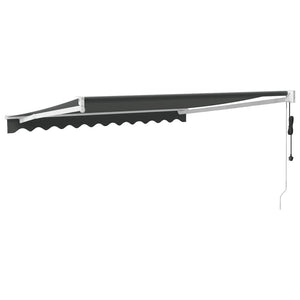 Automatisk uttrekkbar markise antrasitt 3,5x2,5 m
