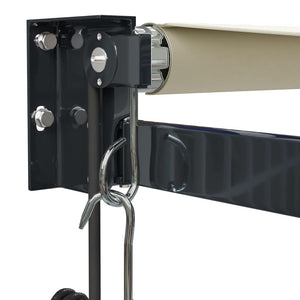 Automatisk uttrekkbar markise kremhvit 3x2,5 m