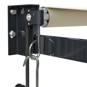 Automatisk uttrekkbar markise kremhvit 4,5x3 m