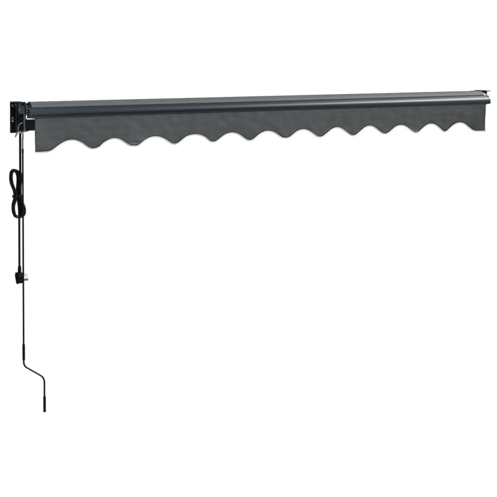 Automatisk uttrekkbar markise antrasitt 3x2,5 m