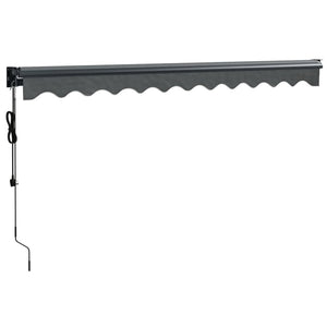 Automatisk uttrekkbar markise antrasitt 3x2,5 m