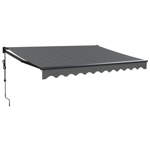 Automatisk uttrekkbar markise antrasitt 3,5x2,5 m