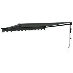 Automatisk uttrekkbar markise antrasitt 3,5x2,5 m