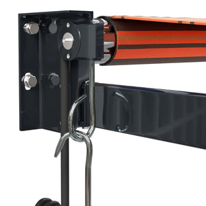 Automatisk uttrekkbar markise oransje og brun 3,5x2,5 m