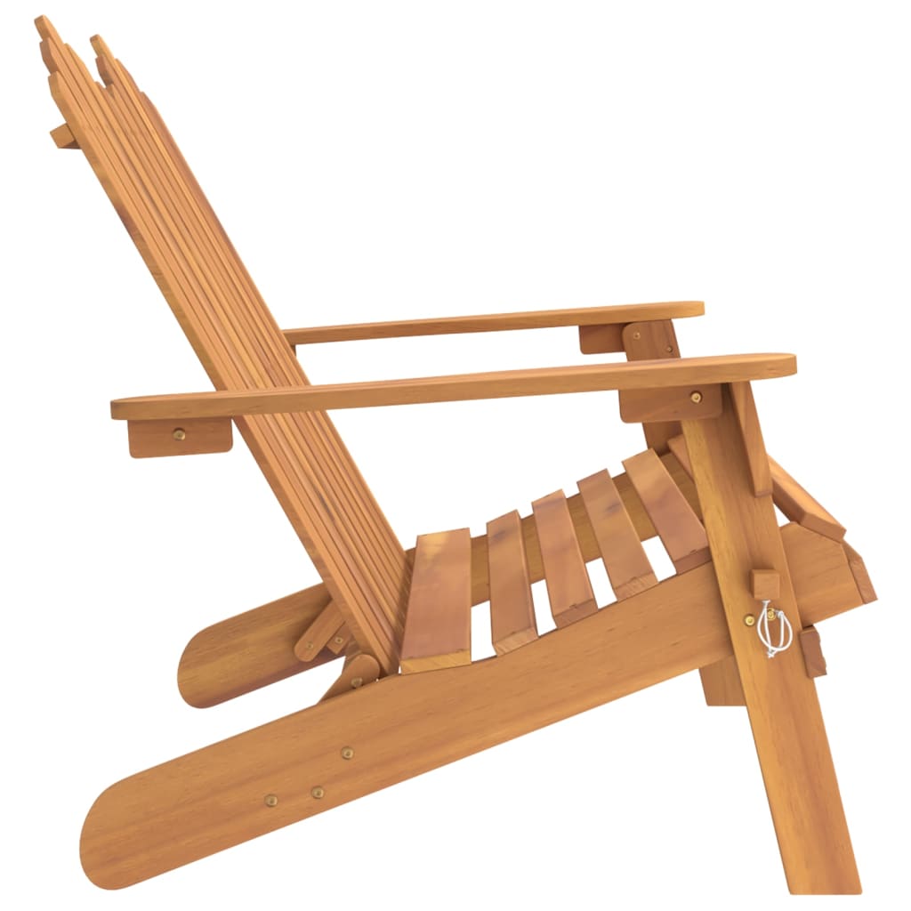 Adirondack garden bench 126 cm solid acacia wood
