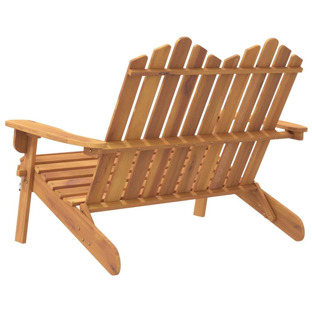 Adirondack garden bench 126 cm solid acacia wood