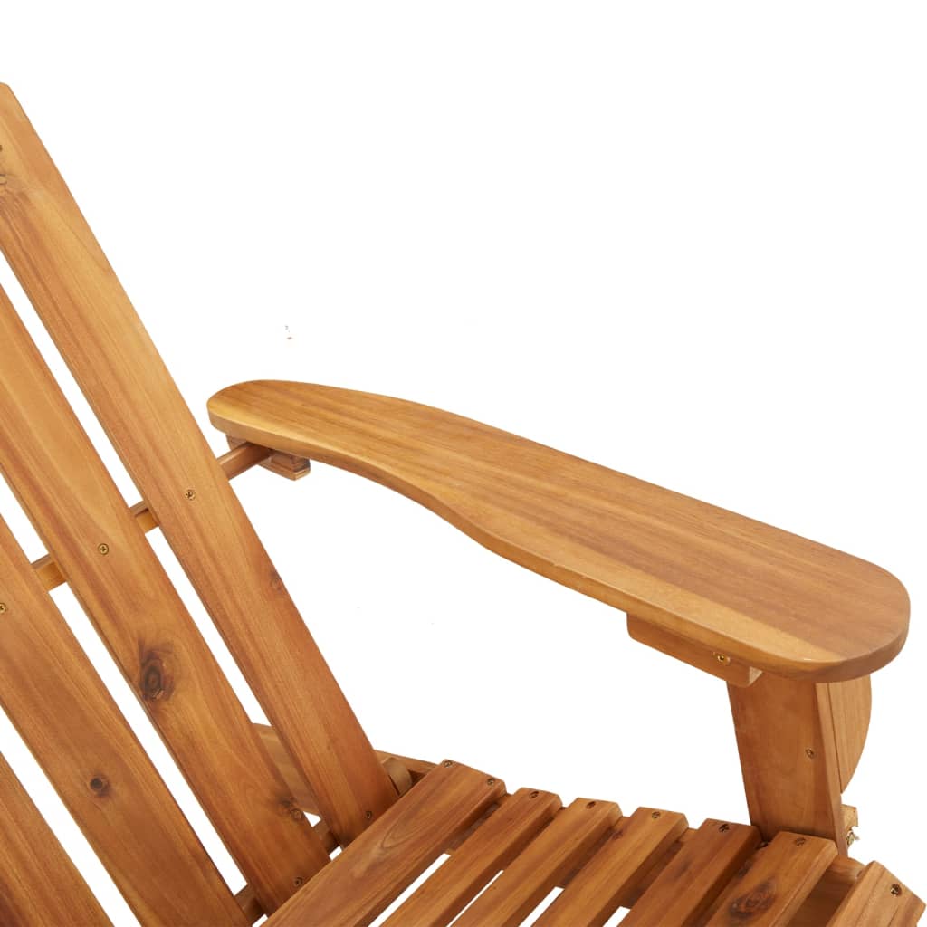 Adirondack garden bench 126 cm solid acacia wood