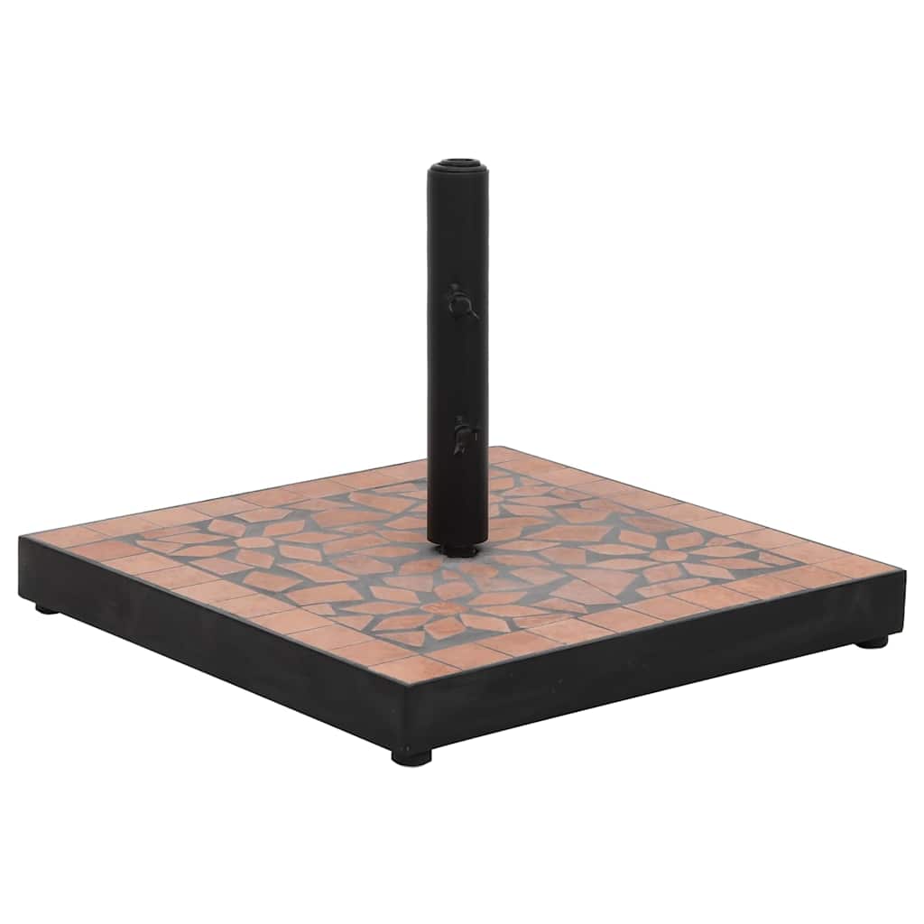Parasollfot terrakotta firkantet 12 kg