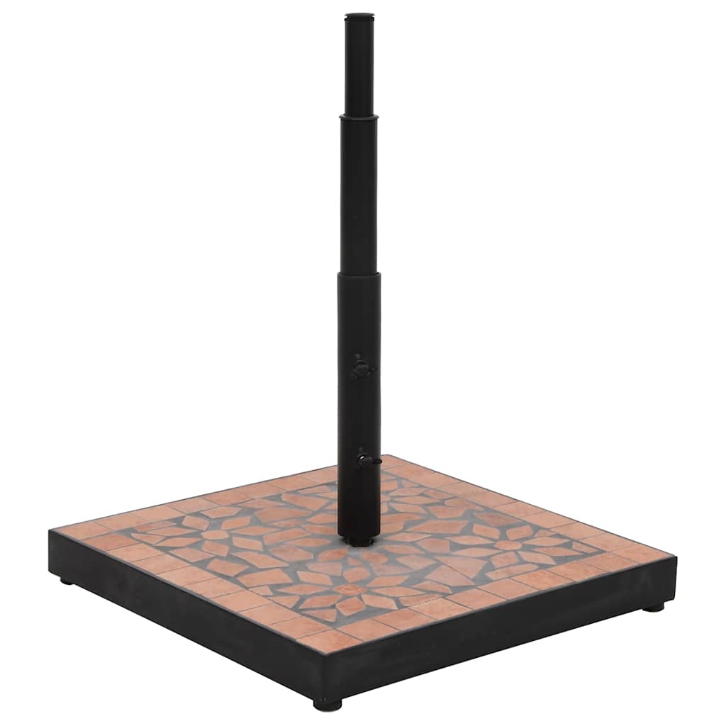 Parasollfot terrakotta firkantet 12 kg