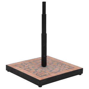 Parasollfot terrakotta firkantet 12 kg