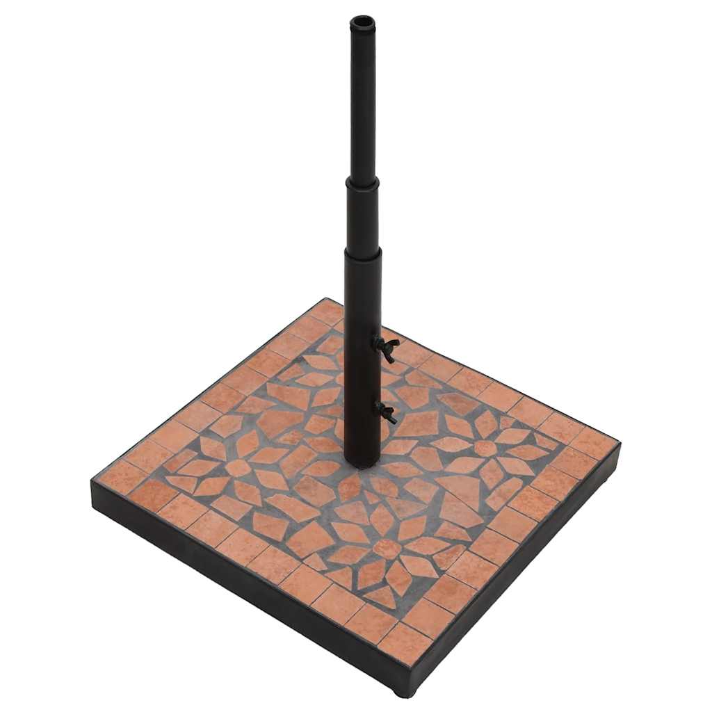Parasollfot terrakotta firkantet 12 kg