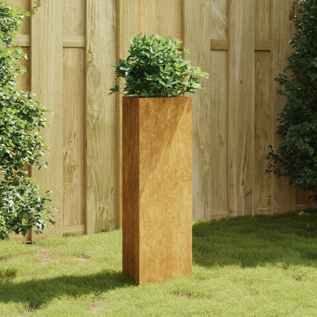 Plantekasse 30x26x75 cm cortenstål