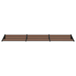 Skjermtak svart 358,5x90 cm polykarbonat