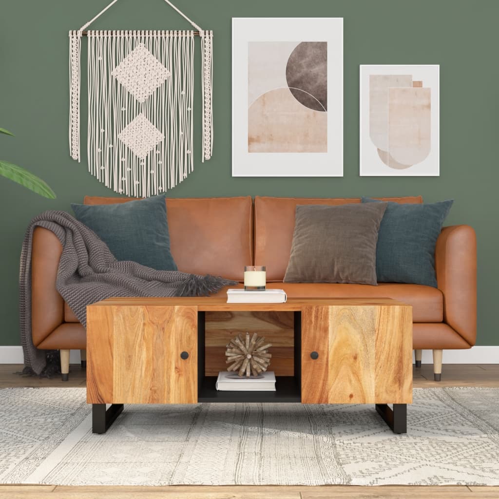 Salongbord 100x54x40 cm heltre akasie og konstruert tre