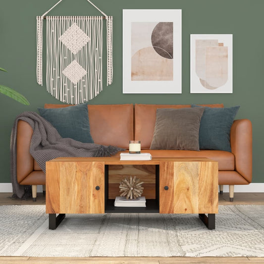 Salongbord 100x54x40 cm heltre akasie og konstruert tre