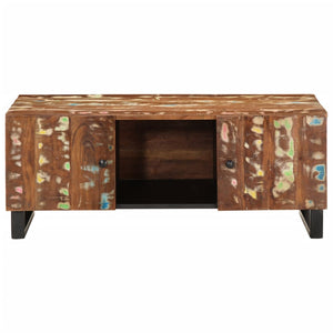 Coffee table 100x54x40 cm reclaimed solid wood and engineered wood