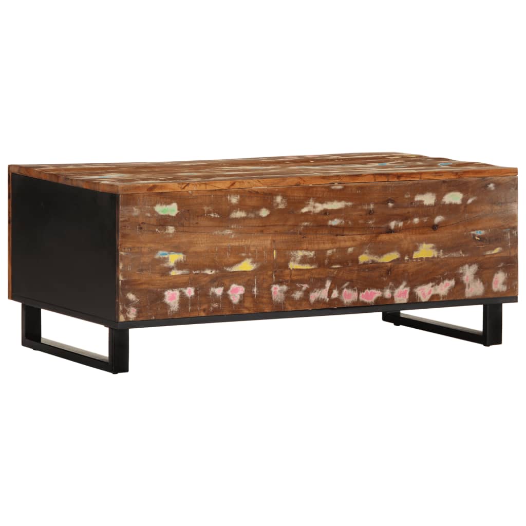 Coffee table 100x54x40 cm reclaimed solid wood and engineered wood