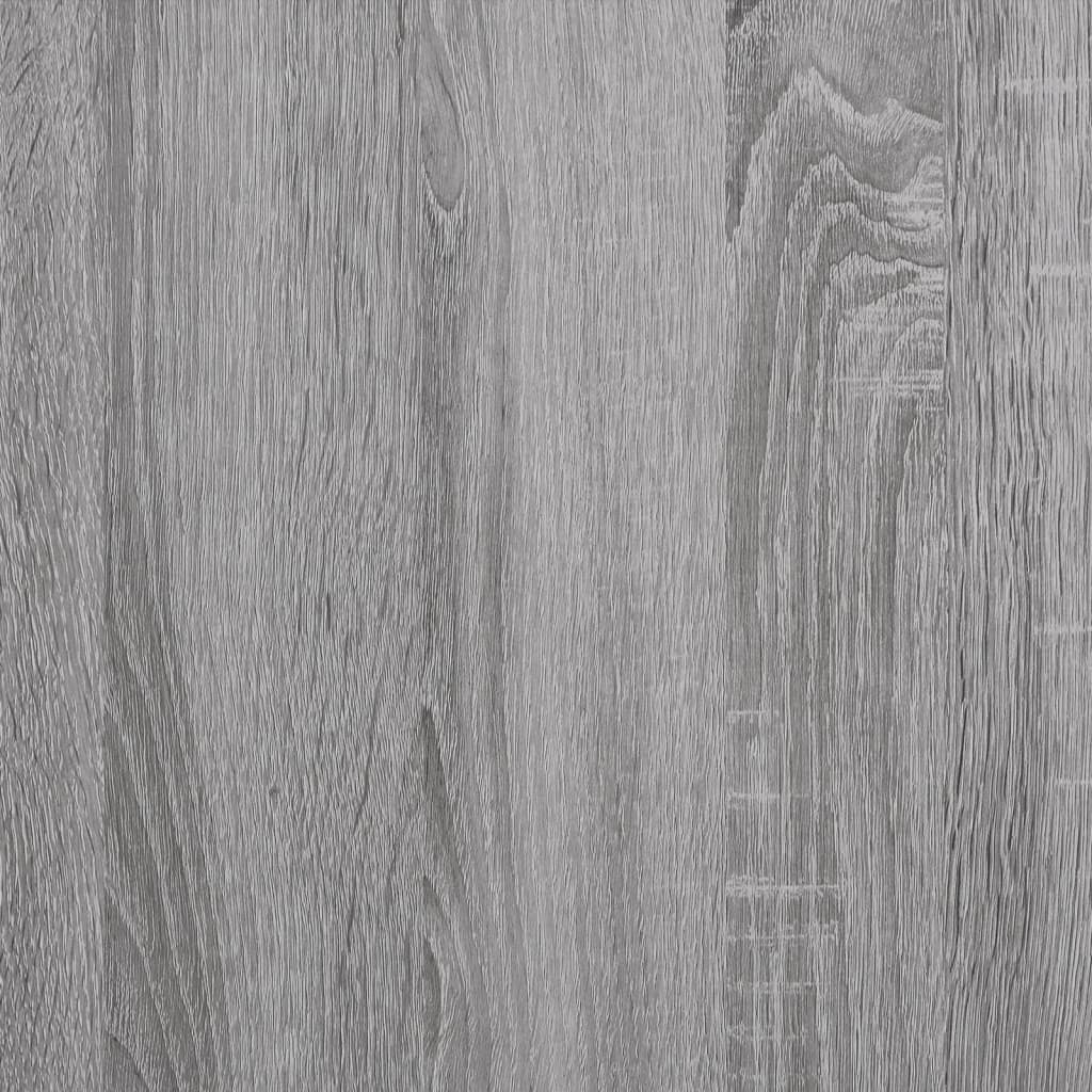 Vegghyller 2 stk grå sonoma 50x15x50 cm konstruert tre