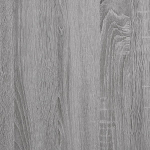 Vegghyller 2 stk grå sonoma 50x15x50 cm konstruert tre