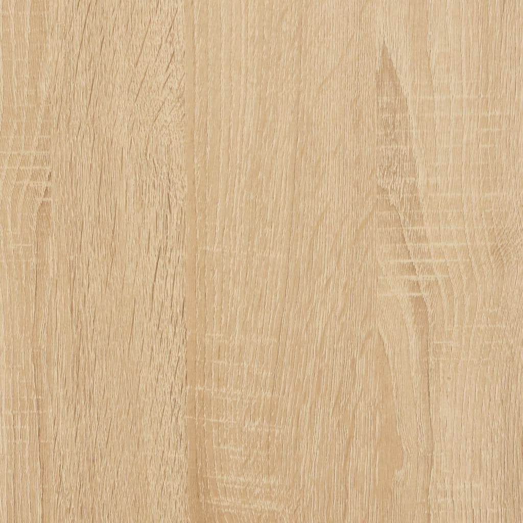 Skrivebord med hyller sonoma 135x50x90 cm konstruert tre jern