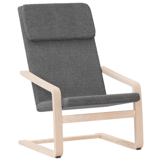 Relaxing chair dark grey fabric