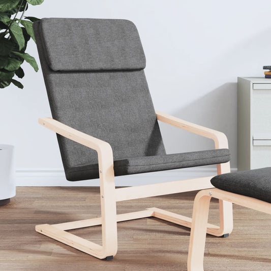 Relaxing chair dark grey fabric