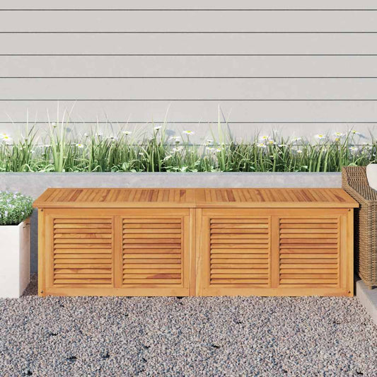 Pillow box with bag 175x50x55 cm solid teak wood