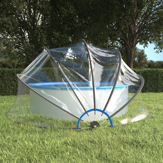 Bassengkuppel rund 467x234 cm PVC