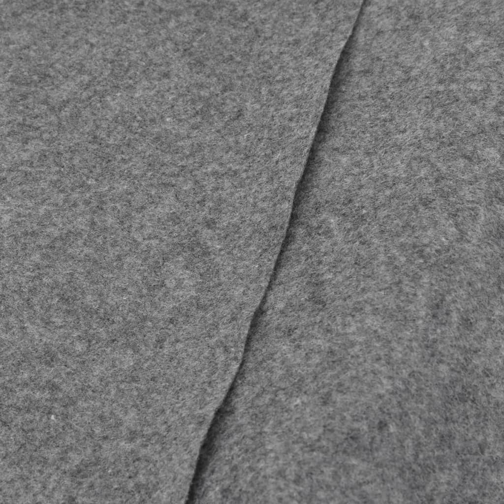 Bassengduk lysegrå Ø458 cm polyester geotekstil