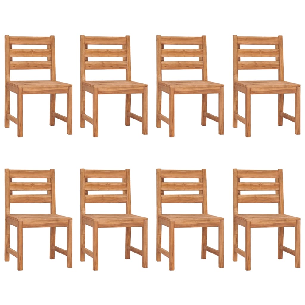 Hagestoler 8 stk heltre teak