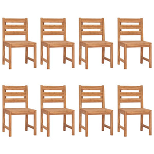 Hagestoler 8 stk heltre teak