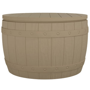 Garden storage box 3-in-1 light brown polypropylene