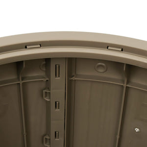 Garden storage box 3-in-1 light brown polypropylene