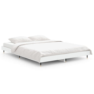 Sengeramme hvit 135x190 cm konstruert tre