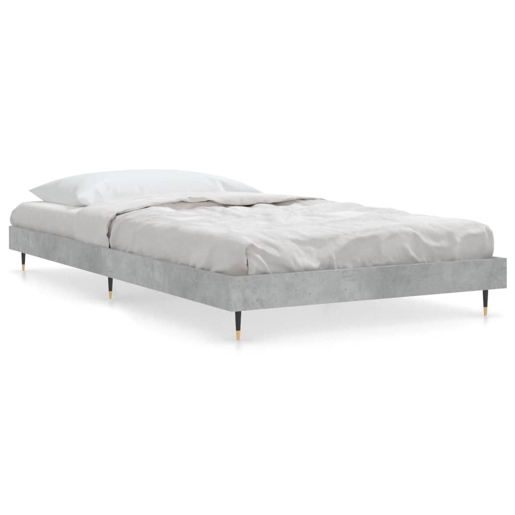 Sengeramme betonggrå 90x190 cm konstruert tre