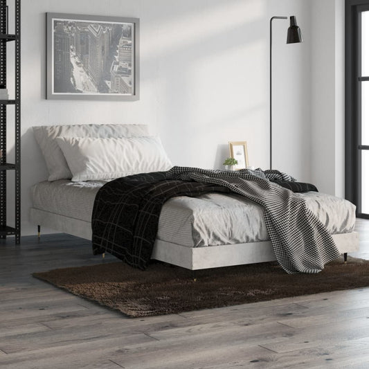 Sengeramme betonggrå 90x190 cm konstruert tre