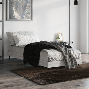 Sengeramme grå sonoma 75x190 cm konstruert tre