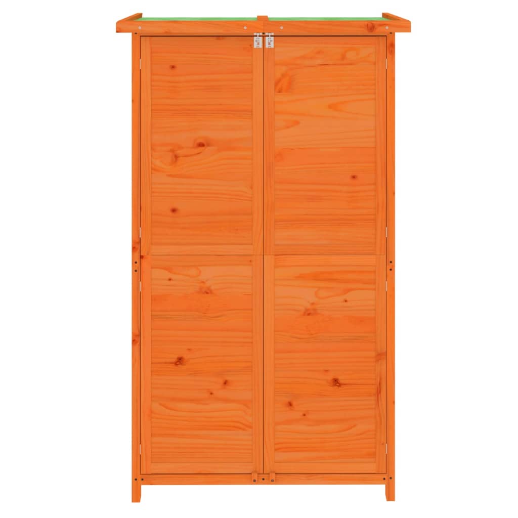 Hageredskapsbod brun 83x57x140 cm heltre furu