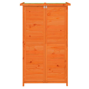 Hageredskapsbod brun 83x57x140 cm heltre furu