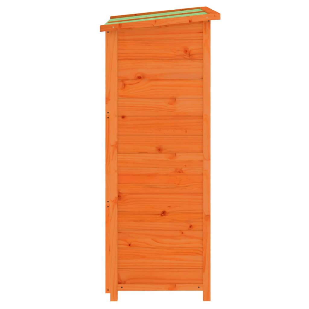 Hageredskapsbod brun 83x57x140 cm heltre furu