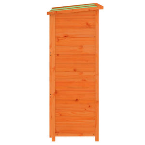 Hageredskapsbod brun 83x57x140 cm heltre furu