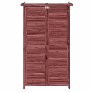 Garden tool shed mocca 83x57x140 cm solid pine wood