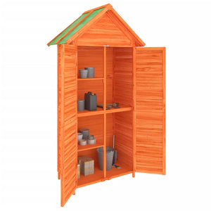 Hageredskapsbod brun 89x52,5x175 cm heltre furu