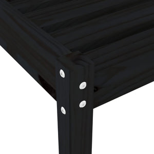 Solsenger 2 stk med bord svart heltre furu