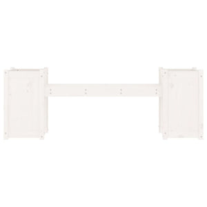 Plantebenk hvit 180x36x63 cm heltre furu