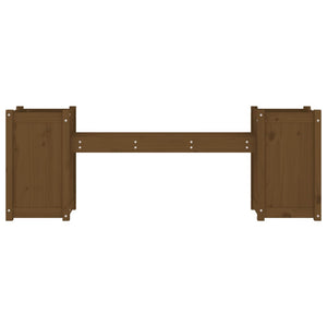 Plantebenk honningbrun 180x36x63 cm heltre furu